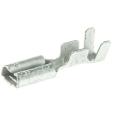 【270-7596】メス スペードコネクタ、オープンバレル タイプ: 0.3mm2 → 1.25mm2 22AWG → 16AWG、金属