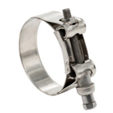 【271-0185】ホースクリップ 104 → 112mm 25mm ステンレススチール304(2個入り)