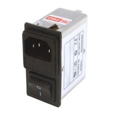 【273-4897】IECフィルタ、6A 250 V ac、1ヒューズ 2極 スナップイン