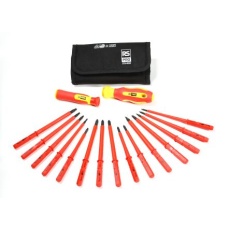 【275-4082】絶縁ドライバ セット 差替式絶縁ドライバセット 17個