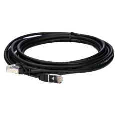 【276-1128】Cat8 カテゴリ8 (Cat8) ケーブル、RJ45-RJ45、5m、黒、S/FTP