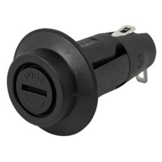 【277-3914】パネル取り付けヒューズホルダ 6.3A 250V ac パネル取り付け