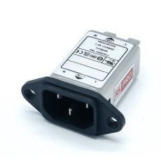 【278-0324】IECインレット、10A 250 V ac シャーシマウント