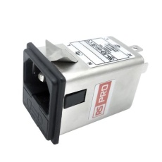 【278-0330】IECインレット、10A 250 V ac、2ヒューズ シャーシマウント