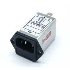 【278-0337】IECインレット、2A 250 V ac、2ヒューズ シャーシマウント
