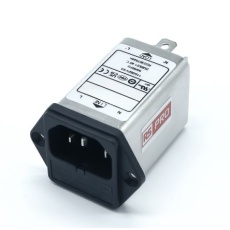【278-0339】IECインレット、6A 250 V ac、2ヒューズ シャーシマウント