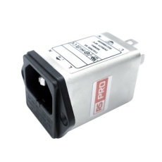 【278-0341】IECインレット、6A 250 V ac、2ヒューズ シャーシマウント