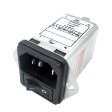 【278-0342】IECインレット、6A 250 V ac 1極 シャーシマウント
