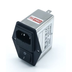 【278-0350】IECインレット、2A 250 V ac、2ヒューズ 2極 シャーシマウント