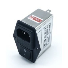 【278-0352】IECインレット、4A 250 V ac、2ヒューズ 2極 シャーシマウント