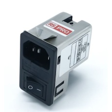 【278-0356】IECインレット、1A 250 V ac、1ヒューズ 2極 シャーシマウント