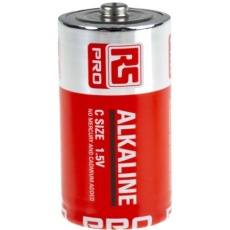 【280-2863】単2電池 アルカリ電池 、公称電圧1.5V フラット(20個入り)