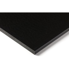 【282-0733】プラスチックシート 黒、500mm x 300mm x 10mm