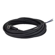【282-5366】M8 ロボットケーブル、4 ピン、10m、シールド付き メス → ポリウレタン(PUR)