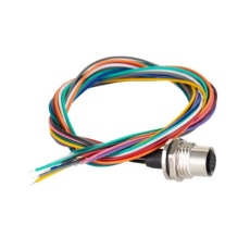 【282-5414】メス 丸型コネクタ、12極、スタンダード、パネルマウント