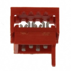 【284-6497】IDCコネクタ、2.54mm ピッチ、4 ピン、2 列、オス