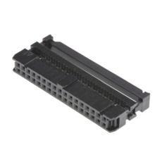 【284-6515】IDCコネクタ、2.54mm ピッチ、34 ピン、2 列、メス