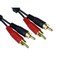 【286-2814】RCAケーブル RCA x 2 RCA x 2 5m