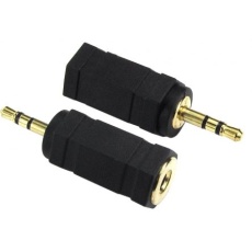 【286-2890】A/Vコネクタアダプタ 2.5 mm ステレオ 3.5 mm ステレオ