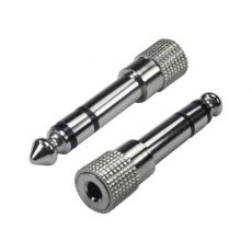 【286-2895】A/Vコネクタアダプタ 6.35 mm ステレオ 3.5 mm ステレオ