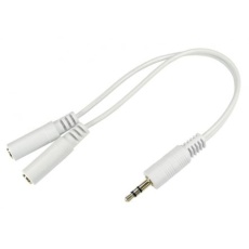 【286-2899】AUXケーブル 3.5 mmステレオジャック 3.5 mmステレオジャック x 2 0.2m