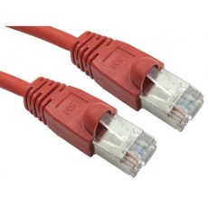 【286-3254】Cat6 イーサネットケーブル RJ45-RJ45 10m 赤 FTP