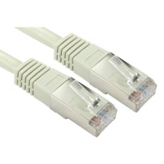 【286-3334】Cat5e イーサネットケーブル、RJ45-RJ45、0.5m、グレー、FTP