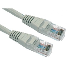 【286-3451】Cat5e イーサネットケーブル、RJ45-RJ45、4m、グレー、UTP