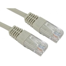 【286-3612】Cat5e イーサネットケーブル RJ45-RJ45 4m グレー UTP