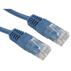 【286-3624】Cat5e イーサネットケーブル RJ45-RJ45 5m 青 UTP