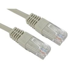 【286-3690】Cat5e イーサネットケーブル、RJ45-RJ45、40m、グレー、UTP