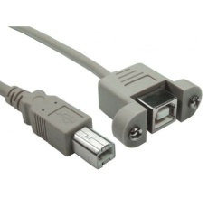 【286-3696】USBケーブル、USB B → USB B、3m、USB 2.0