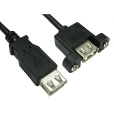 【286-3698】USBケーブル、USB A → USB A、0.1m、USB 2.0