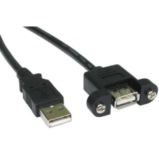 【286-3705】USBケーブル、USB A → USB A、3m、USB 2.0