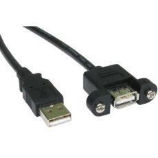 【286-3706】USBケーブル、USB A → USB A、5m、USB 2.0
