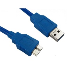 【286-3721】USBケーブル、USB A → USB B、0.7m、USB 3.0