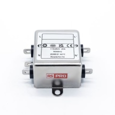 【286-7251】EMIフィルタ、電源ラインフィルタ、ノイズフィルタ、20A、115 / 250 V ac、1.相 シャーシーマウント