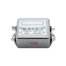 【286-7278】EMIフィルタ、電源ラインフィルタ、ノイズフィルタ、10A、115 / 250 V ac、1.相 シャーシーマウント