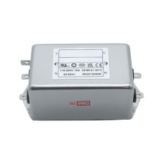 【286-7286】EMIフィルタ、電源ラインフィルタ、ノイズフィルタ、10A、115 / 250 V ac、1.相 シャーシーマウント