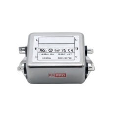 【286-7289】EMIフィルタ、電源ラインフィルタ、ノイズフィルタ、10A、115 / 250 V ac、1.相 シャーシーマウント
