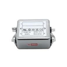 【286-7290】EMIフィルタ、電源ラインフィルタ、ノイズフィルタ、3A、115 / 250 V ac、1.相 シャーシーマウント