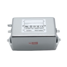 【286-7298】EMIフィルタ、電源ラインフィルタ、ノイズフィルタ、10A、115 / 250 V ac、1.相 シャーシーマウント