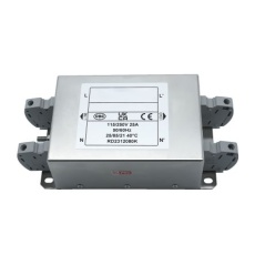 【286-7301】EMIフィルタ、電源ラインフィルタ、ノイズフィルタ、25A、115 / 250 V ac、1.相 シャーシーマウント