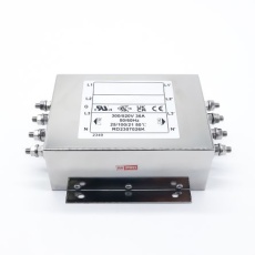【286-7332】EMIフィルタ、電源ラインフィルタ、ノイズフィルタ、36A、300/520 V ac、3相 シャーシーマウント
