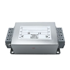 【286-7334】EMIフィルタ、電源ラインフィルタ、ノイズフィルタ、36A、300/520 V ac、3相 シャーシーマウント