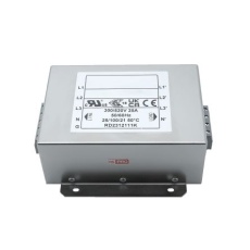 【286-7337】EMIフィルタ、電源ラインフィルタ、ノイズフィルタ、25A、300/520 V ac、3相 シャーシーマウント