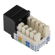 【360-7109】RJ45 モジュラーコネクタ、メス、RJ45コネクタ、パネルマウント、Cat5e