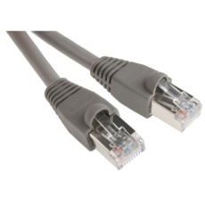 【400-9635】Cat5e イーサネットケーブル、RJ45-RJ45、1m、グレー、STP