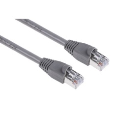 【400-9679】Cat5e イーサネットケーブル、RJ45-RJ45、10m、グレー、U/FTP