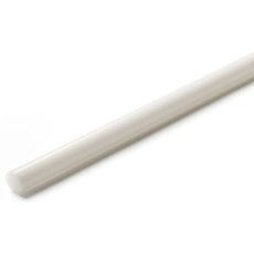 【408-3992】アセタールロッド、DelrinR、500mm 白、100mm径